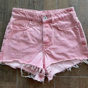 Zara high waisted denim shorts